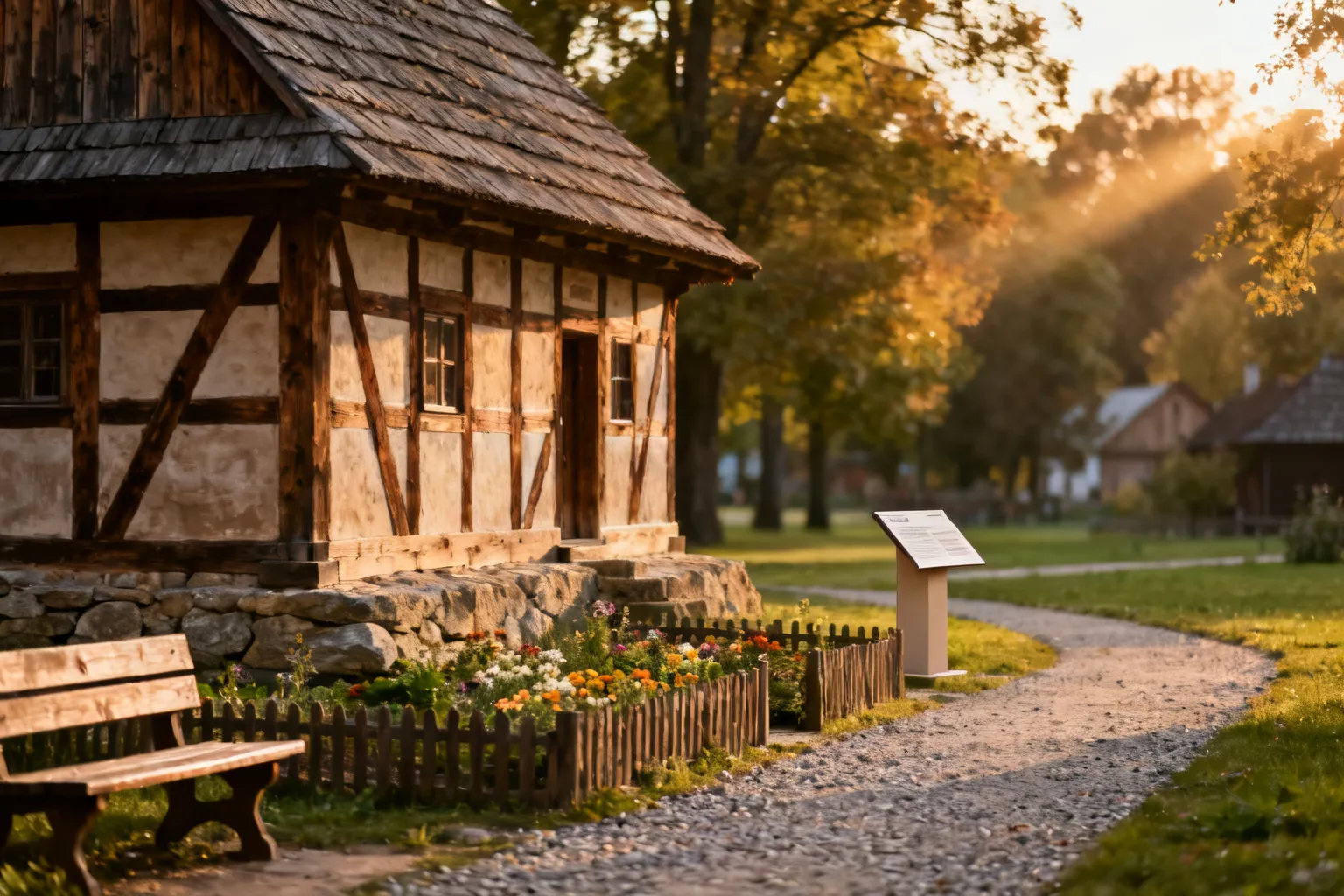 Chałupa Krzyszkowic przeniesiona do Branic — odbudowana w skansenie Nowej Huty