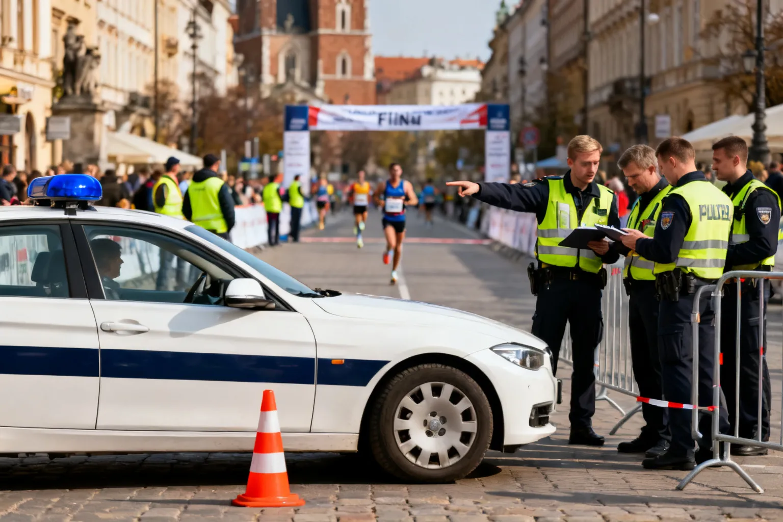 Policjanci zabezpieczyli 12. PKO Cracovia Półmaraton Królewski w Krakowie