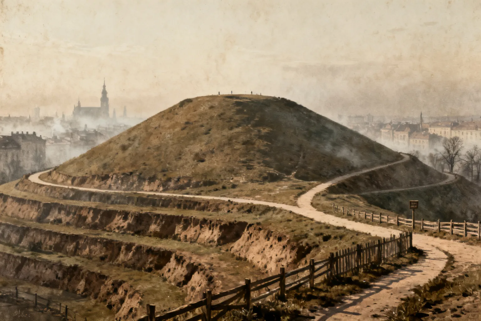 Archiwalne zdjęcia Kopca Kościuszki w Krakowie — jak wyglądał ponad 100 lat temu