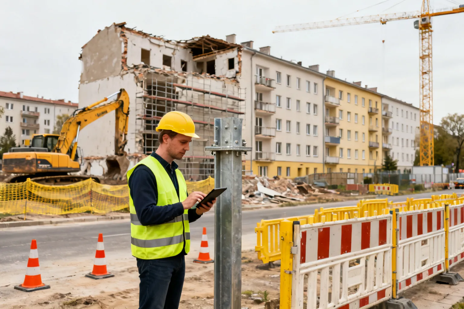 Rozbiórka Centralna 73B Kraków — przygotowania do etapowego wyburzenia