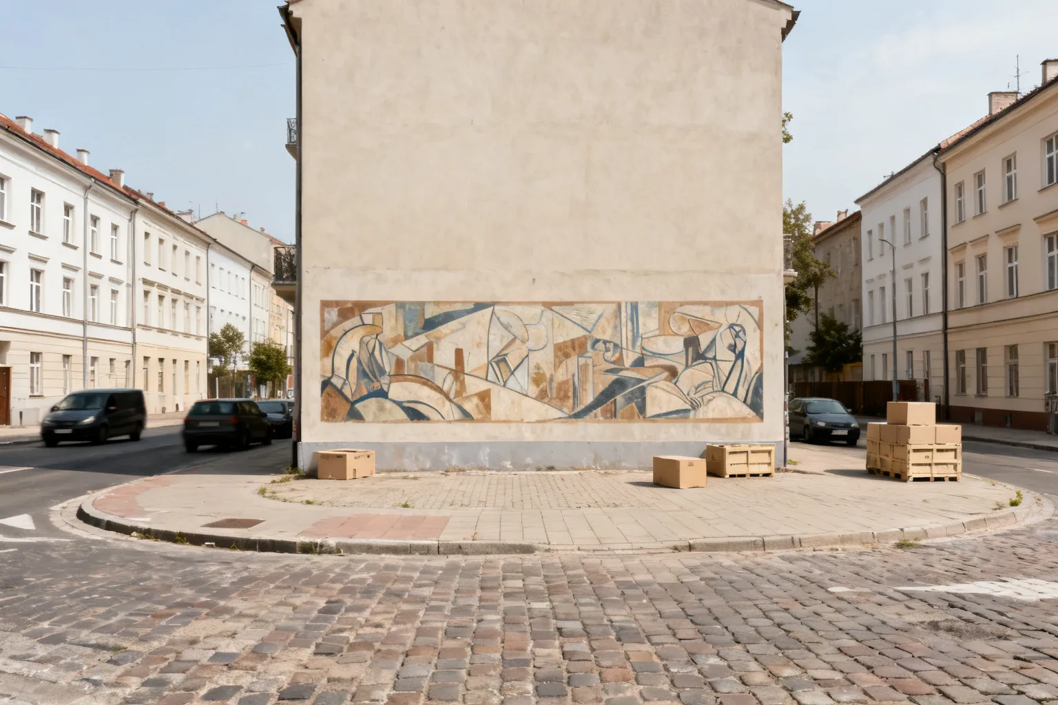 Mural Andrzeja Zauchy na ul. Mogilskiej w Krakowie