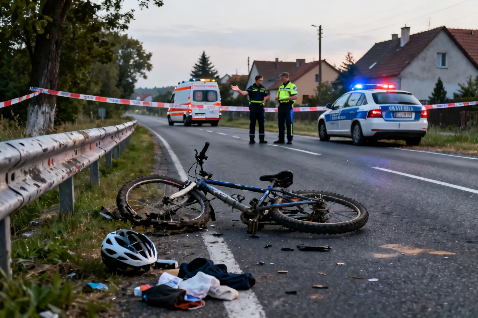 Potrącenie rowerzysty na DK52 w Izdebniku — relacje o przebiegu zdarzenia są sprzeczne