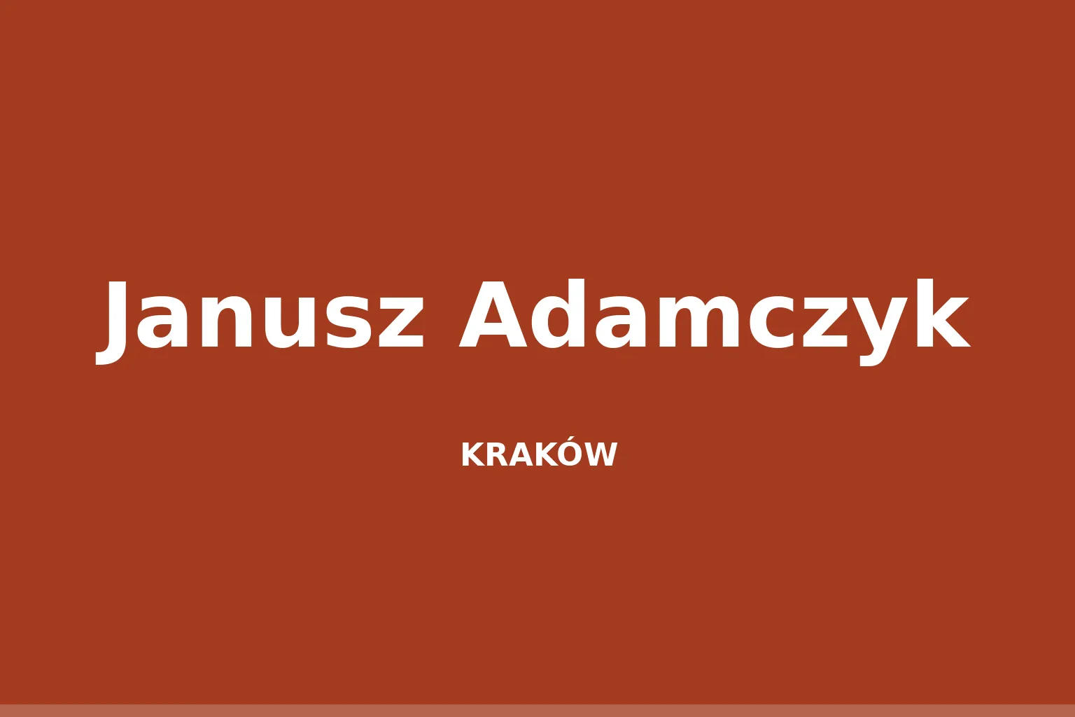 Janusz Adamczyk (piłkarz)