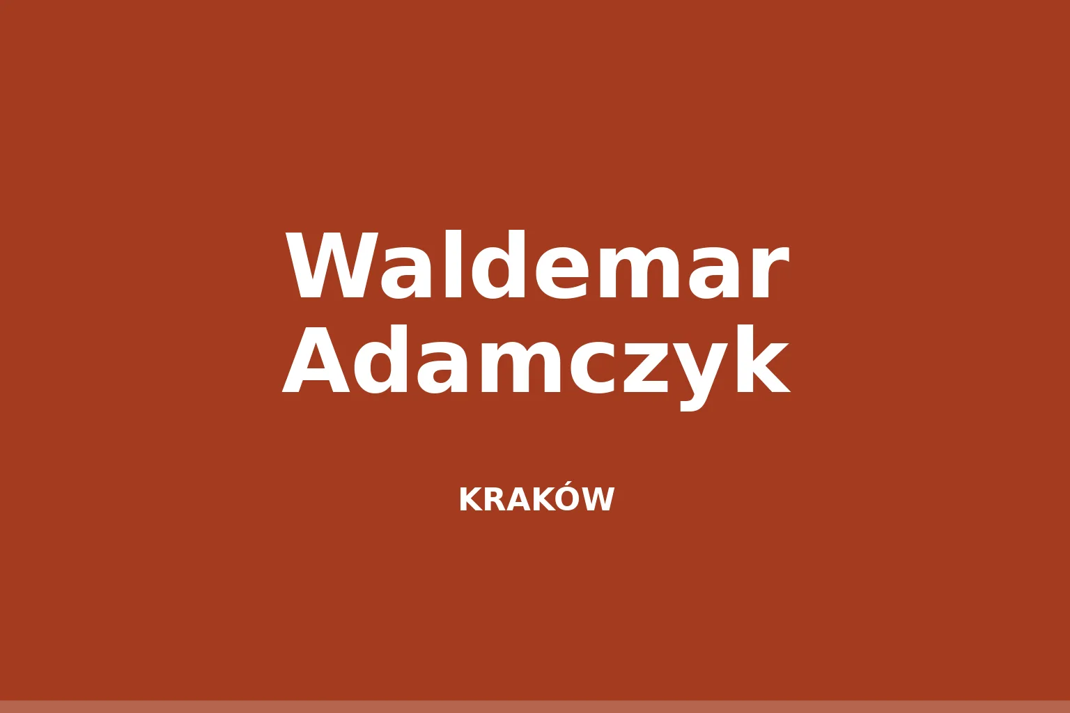 Waldemar Adamczyk