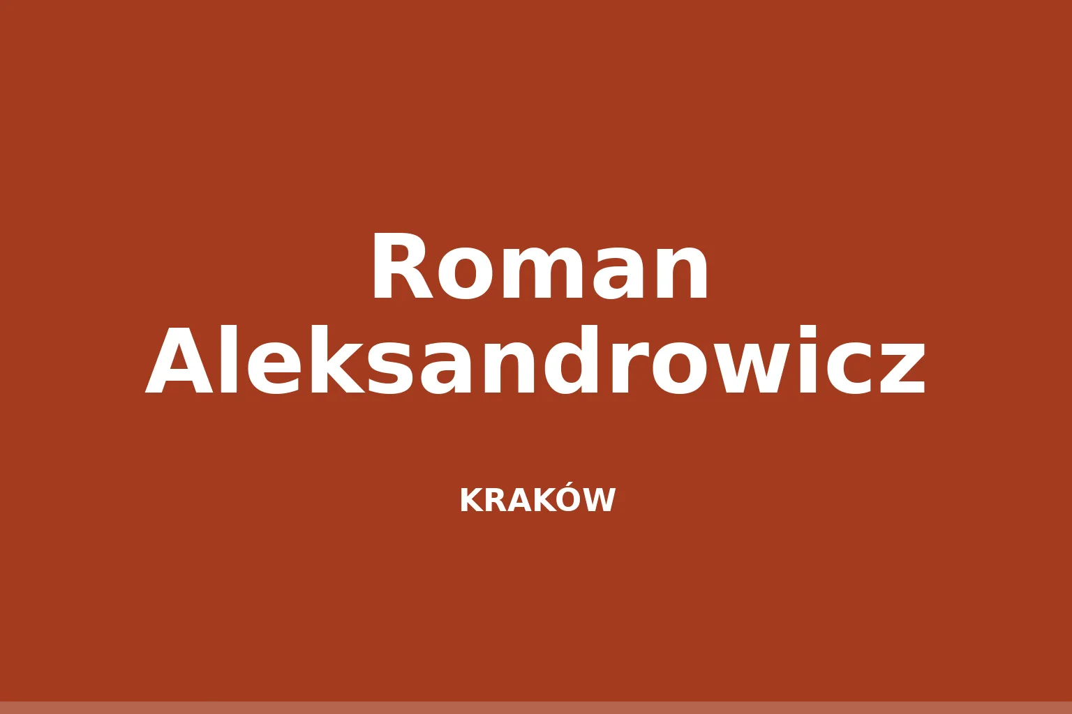 Roman Aleksandrowicz