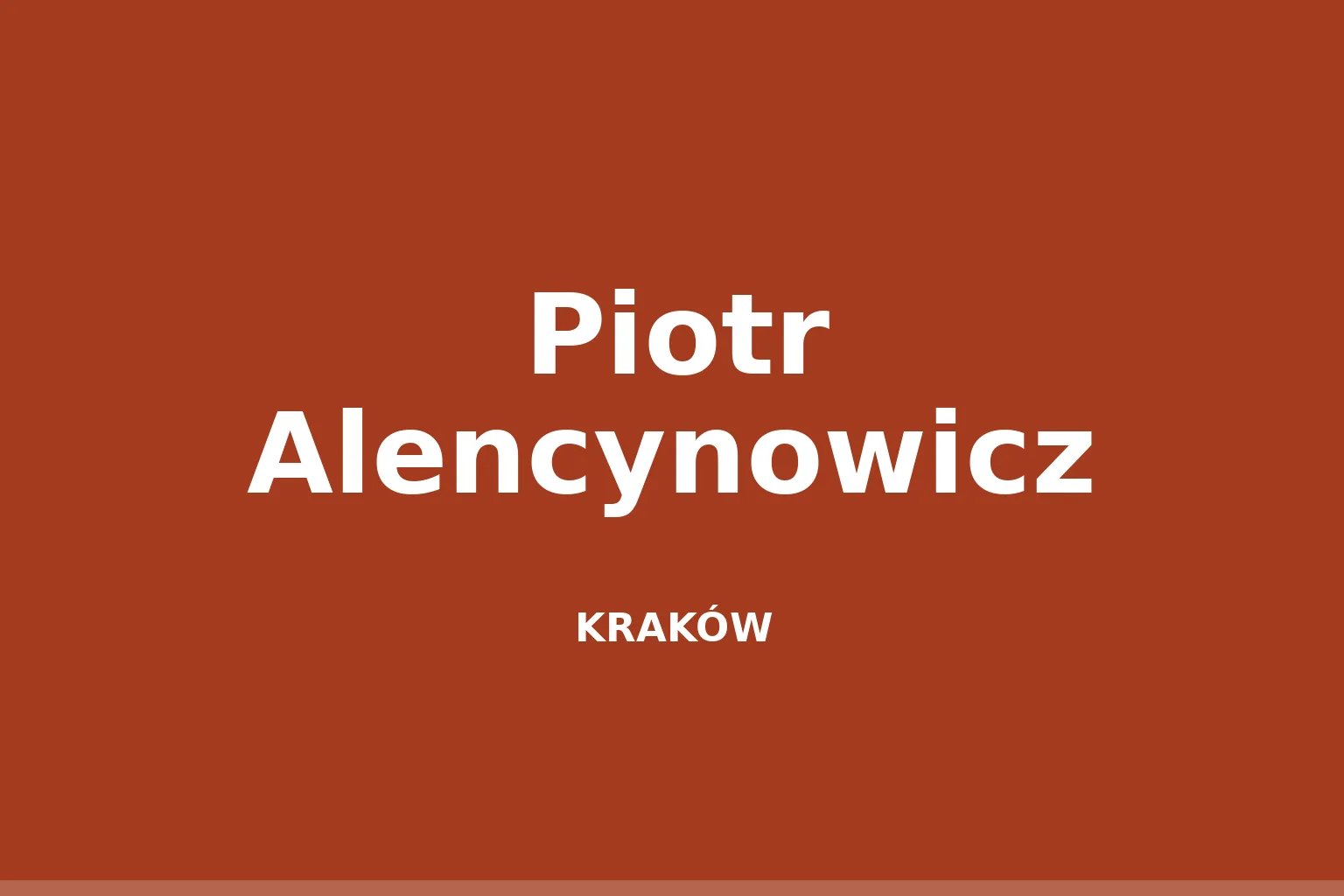 Piotr Alencynowicz