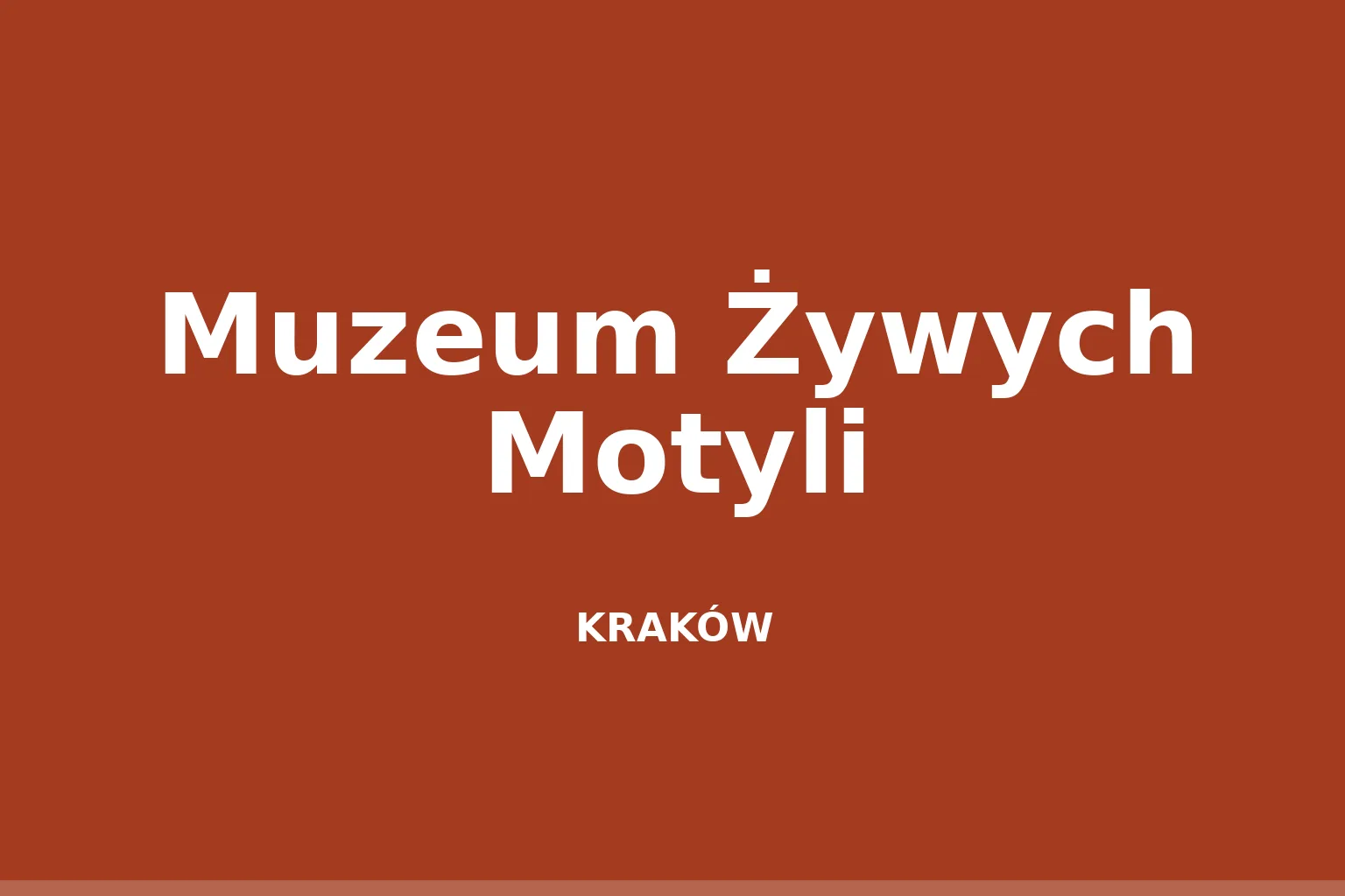 Muzeum Żywych Motyli
