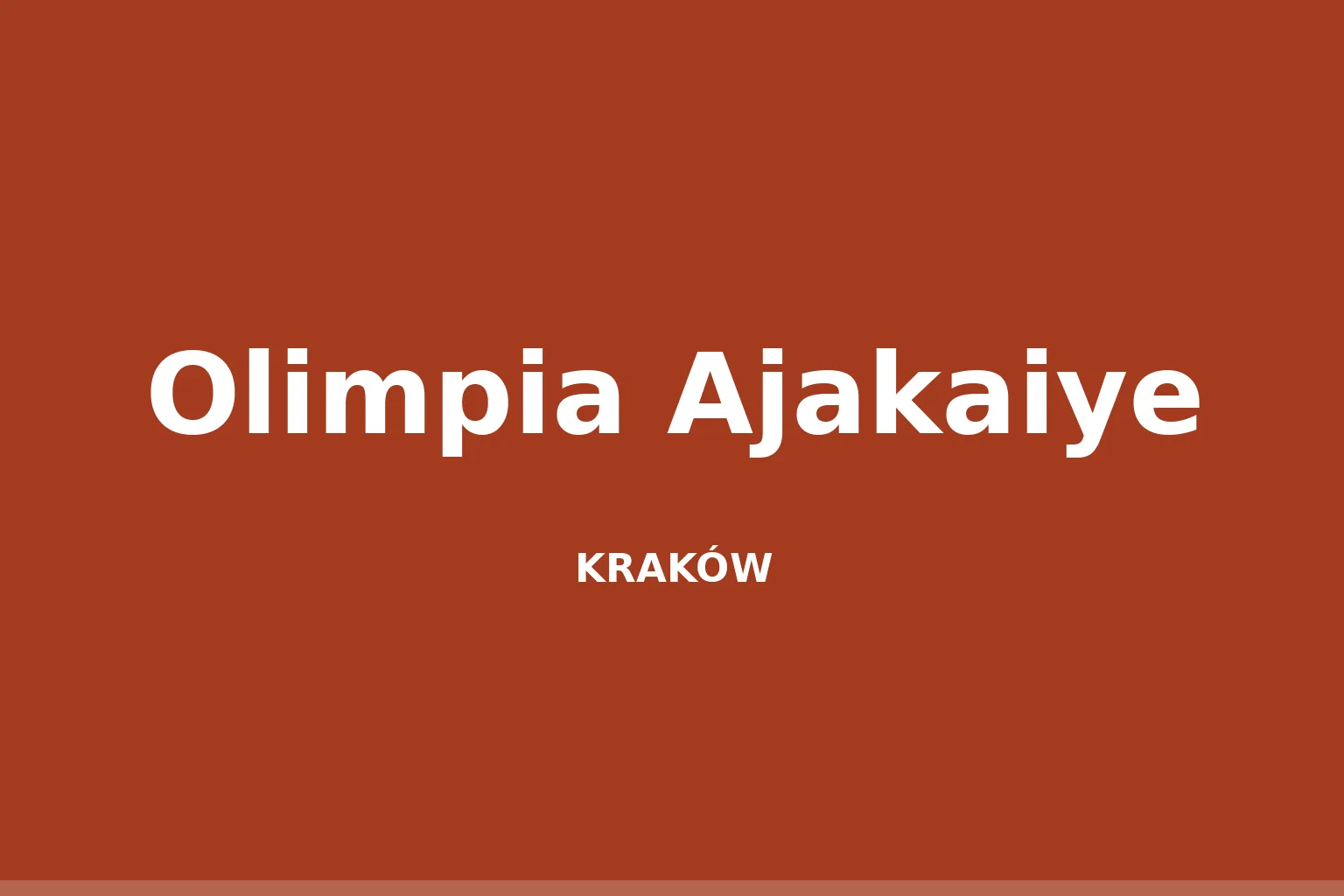 Olimpia Ajakaiye